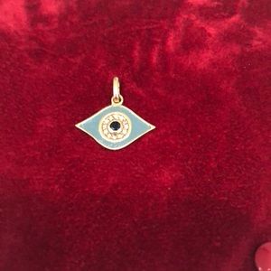 18kt gold Evil  eye charm